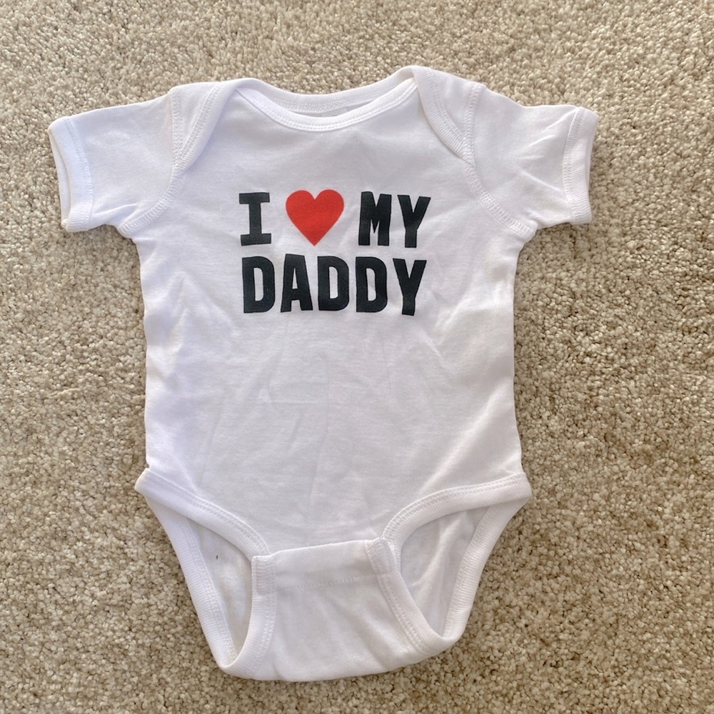 I love my daddy onesie
